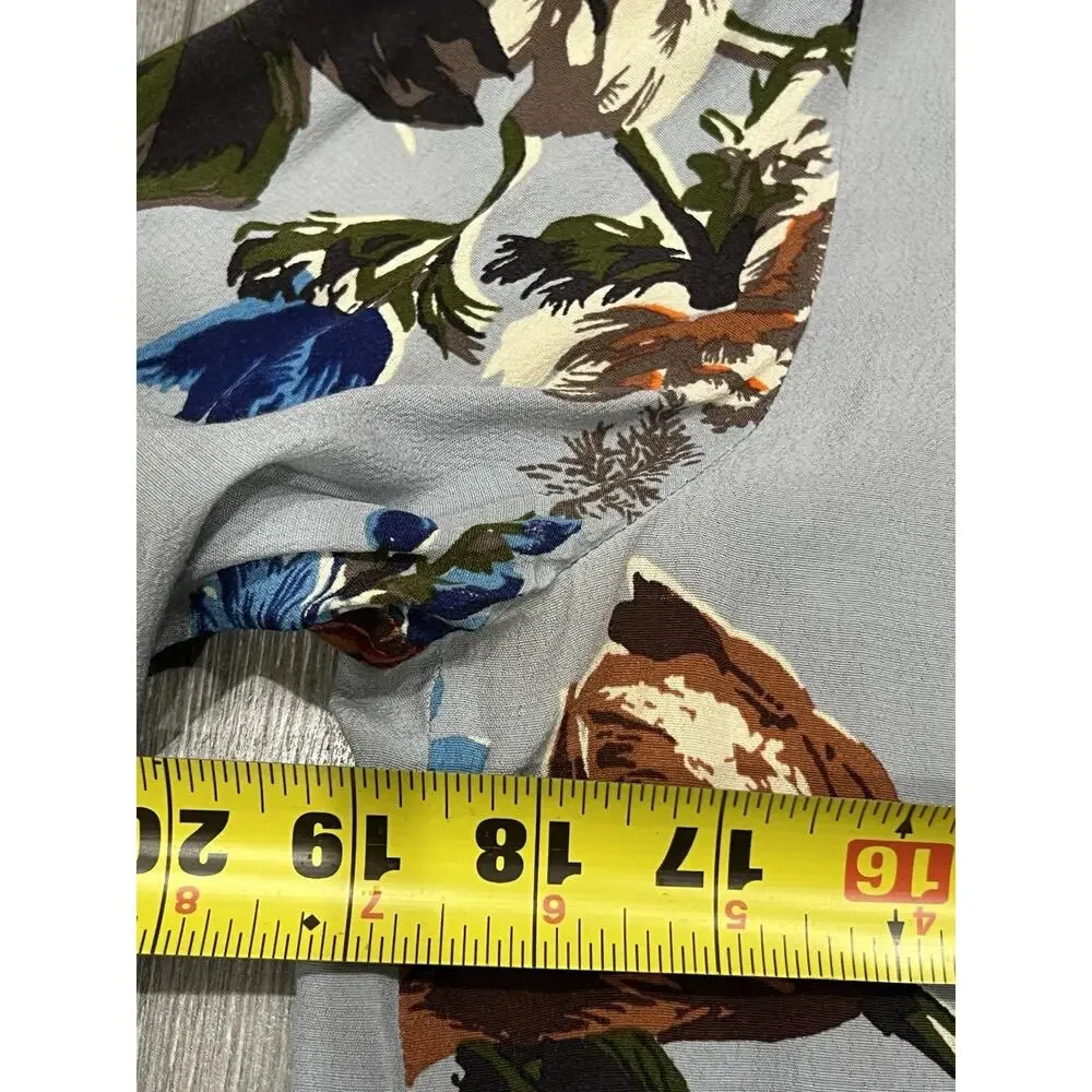 Boden Floral Top Boho Lagenlook Blouse Size 6 A003652